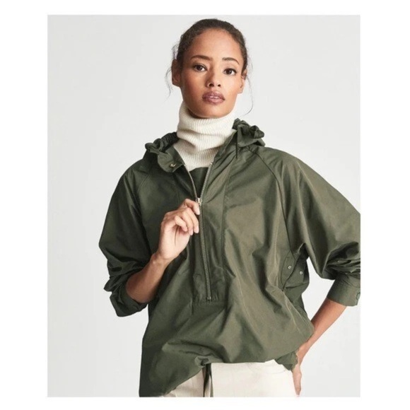 Reiss Jackets & Blazers - New! REISS London Jenna Short Hooded Parka Windbreaker Jacket in Khaki